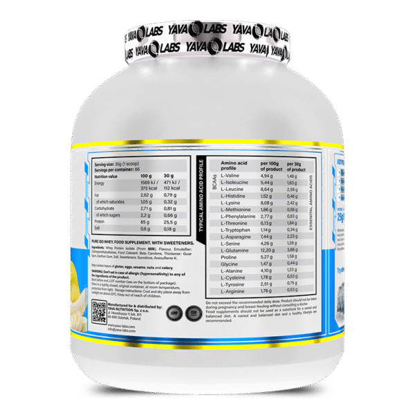 Yava Labs pure Iso Whey - Image 2